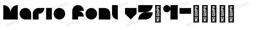 Mario font v3_1字体转换